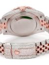 ROLEX DATEJUST DIAMOND 41MM TWO TONE AUTOMATIC STAINLESS STEEL MOISSANITE 22.30CT - Image 3
