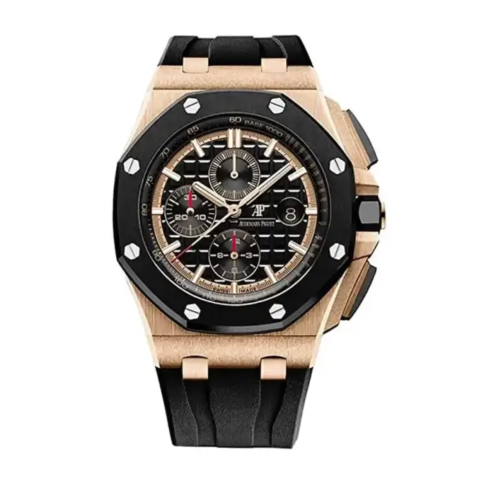 AP Royal Oak Chronograph Black Dial Offshore 44MM Rose Gold Watch