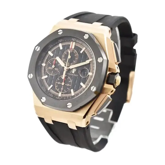 AP Royal Oak Chronograph Black Dial Offshore 44MM Rose Gold Watch - Image 2