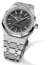 Audemars Piguet Royal Oak 41MM on wrist | Stainless steel black Automatic Diamond Bezel - Image 3
