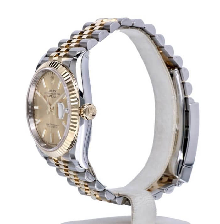Rolex Datejust Champagne Dial 41mm Jubilee Replica Watch - Image 5