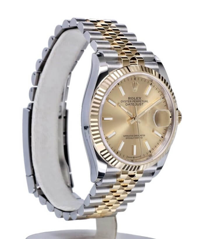 Rolex Datejust Champagne Dial 41mm Jubilee Replica Watch - Image 7