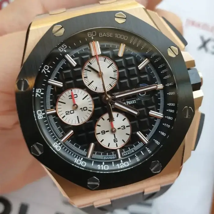 AP Royal Oak Offshore Rose Gold 44MM Men's Watch 26400OR.OO.A002CA.01 - Image 4