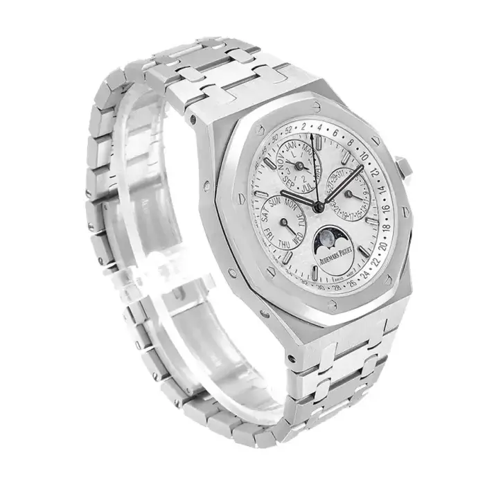 Audemars Piguet Royal Oak Stainless Steel Perpetual Calendar 41mm Silver-Toned Dial Men's Watch 26574ST.OO.1220ST.01 - Image 2