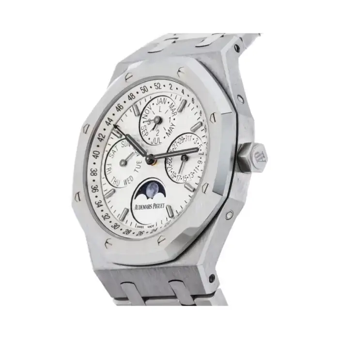 Audemars Piguet Royal Oak Stainless Steel Perpetual Calendar 41mm Silver-Toned Dial Men's Watch 26574ST.OO.1220ST.01 - Image 3