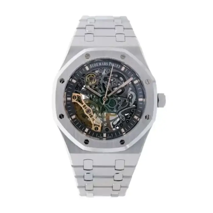 Audemars Piguet Royal Oak Skeleton 41MM Balance  In Steel Men’s Watch 15407ST.OO.1220ST.01