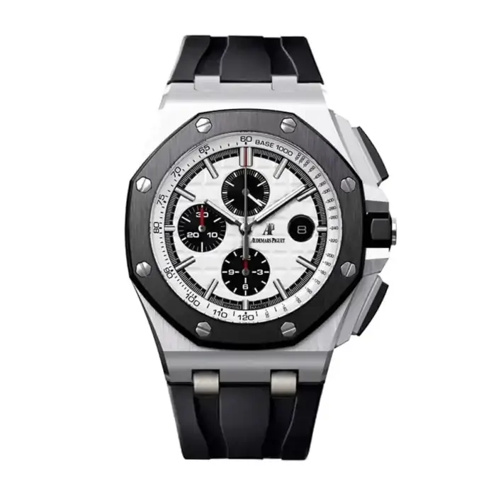 Audemars Piguet Black Panda Royal Oak Offshore Ceramic 44mm Chrono Steel 26400 Watch