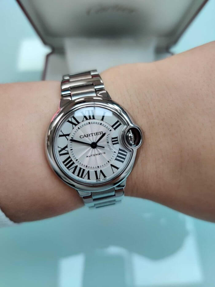 Cartier Ballon Bleu 33mm Stainless Steel Ladies Wrist Watch - Image 5