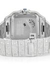 Iced Out Cartier WATCH DIAMOND FULL ICED MOISSANITE 40MM STEEL WHITE ROMAN DIAL - Image 3
