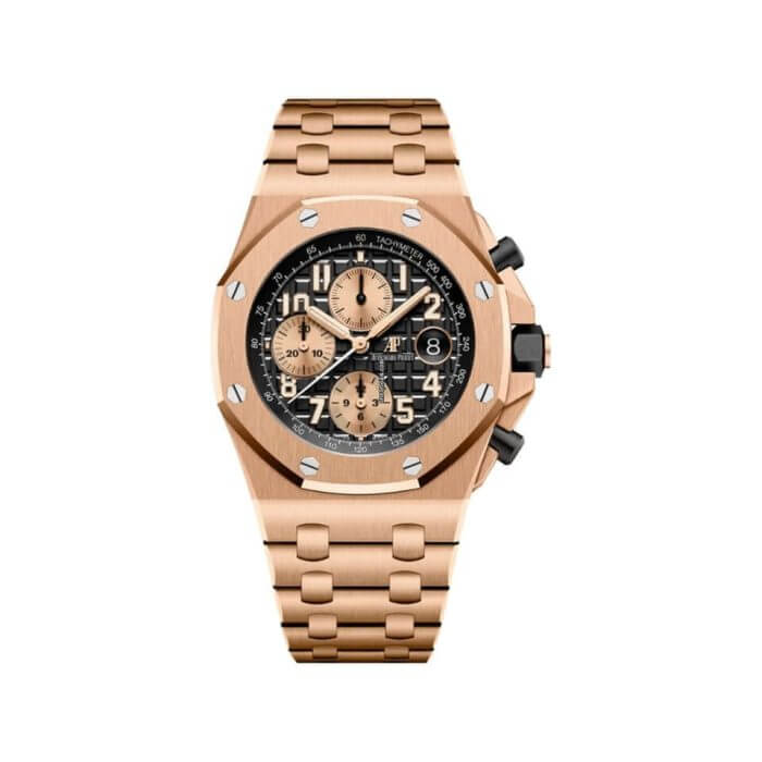 Audemars Brick Rhodium Dial | Royal Oak Offshore | Chronograph Wrist Watch