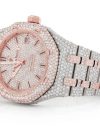 AP ICED OUT WATCH ROYAL OAK 41MM TWO TONE VVS MOISSNITE DIAMOND - Image 2