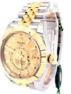 Rolex Sky Dweller Yellow Gold Champagne Dial 42MM Bezel Two Tone Jubilee Men's Watch 326933 - Image 3