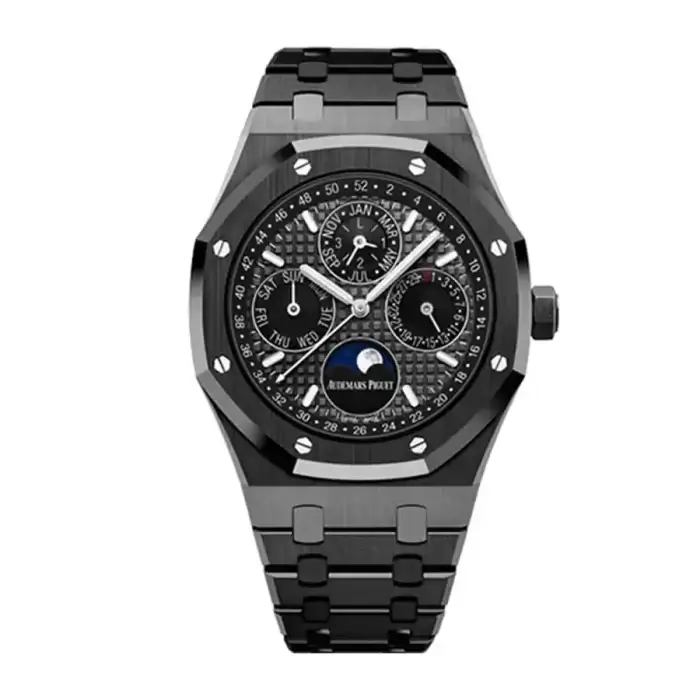 Audemars Piguet Royal Oak Black Dial 41mm Perpetual Calendar  Wrist Men’s Watch