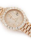 ROLEX DAY-DATE 40MM YELLOW GOLD AUTOMATIC STAINLESS STEEL WATCH FULL ICED MOISSANITE 23.00CT - Image 2
