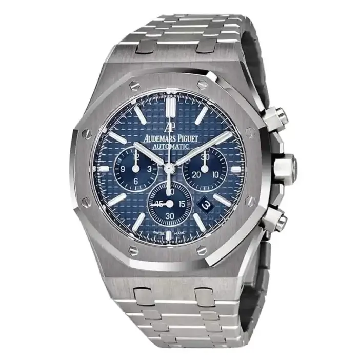 Audemars Piguet Royal Oak Chronograph Blue Dial 41mm Stainless Steel Men's Watch 26320ST.OO.1220ST.03 - Image 2