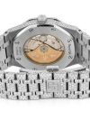 Iced Out Audemars Piguet ICED OUT ROYAL OAK 41MM STAINLESS STEEL HEBREW DIAL SILVER  VVS MOISSANITE WATCH - Image 3