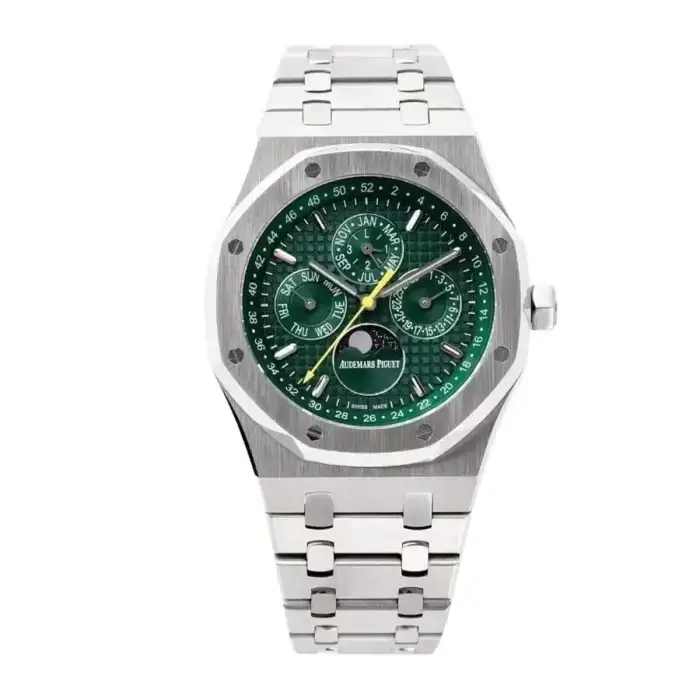 Audemars Piguet Royal Oak Green Dial Perpetual Calendar 41MM Watch 26606ST.OO.1220ST.01