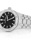 MOISSANITE WATCH Iced Out Audemars Piguet ROYAL OAK 41MM FULL ICED BLACK DIAL - Image 2