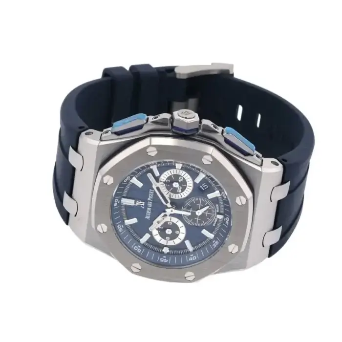 AP Royal Oak Offshore Blue Dial Chronograph 42MM Watch 26480TI.OO.A027CA.01 - Image 3