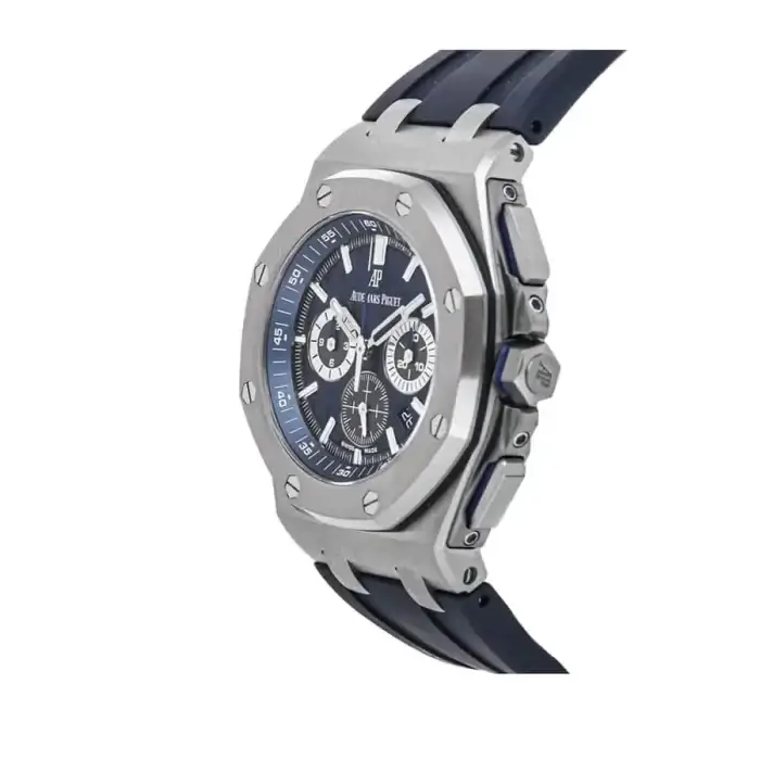 AP Royal Oak Offshore Blue Dial Chronograph 42MM Watch 26480TI.OO.A027CA.01 - Image 4