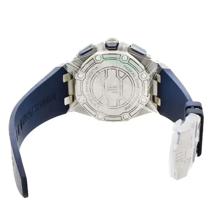 AP Royal Oak Offshore Blue Dial Chronograph 42MM Watch 26480TI.OO.A027CA.01 - Image 5