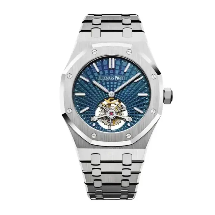 Audemars piguet Royal Oak Tourbillon Selfwinding 41MM Blue Dial Watch