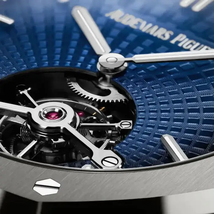 Audemars piguet Royal Oak Tourbillon Selfwinding 41MM Blue Dial Watch - Image 3