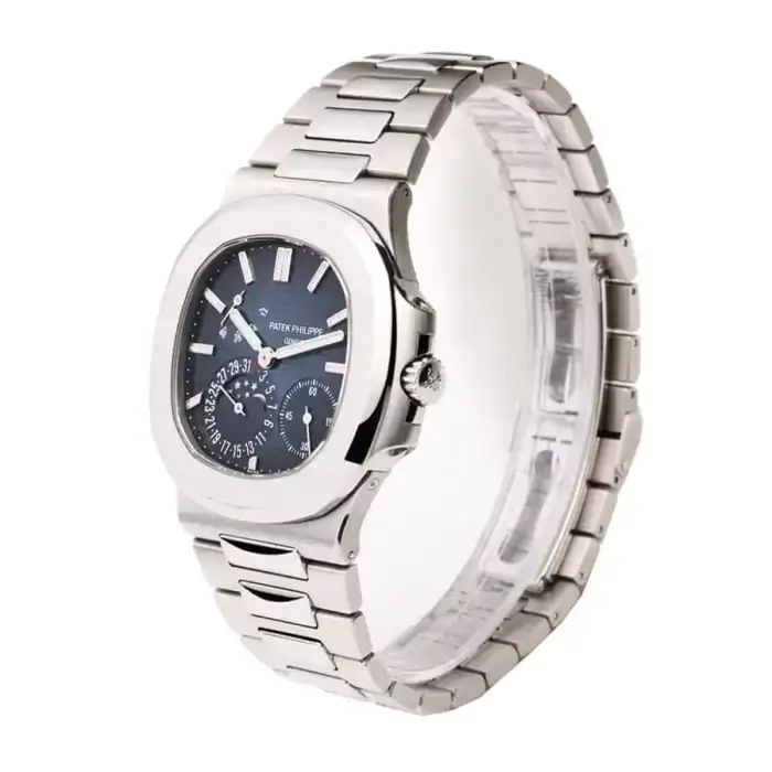 Patek Philippe Nautilus Blue Dial 5712 Stainless Steel Watch - Image 2
