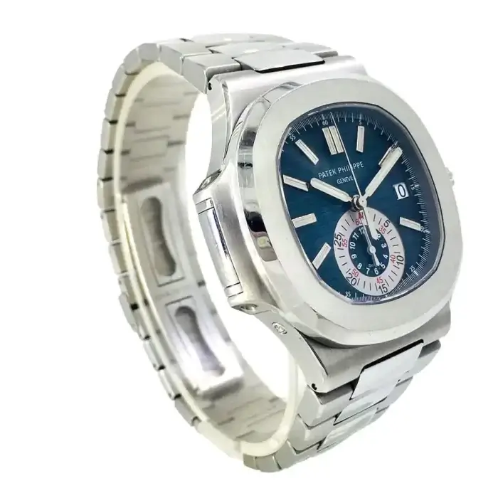 Patek Philippe Chronograph Watch Nautilus 5980/1A Stainless Steel Blue Dial - Image 2