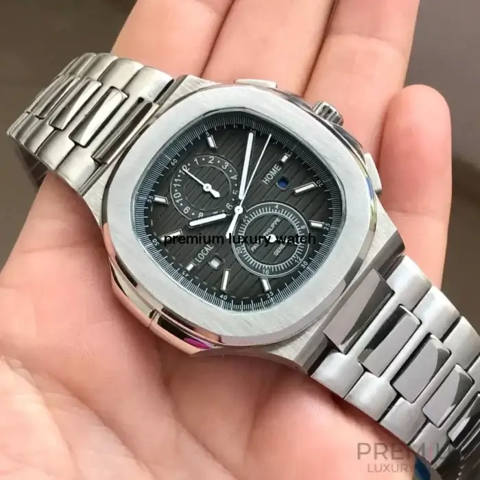 Patek Philippe Travel Time Nautilus Dark Grey Dial Men's Wrist Watch 5990/1A-001 40.5mm - Image 3