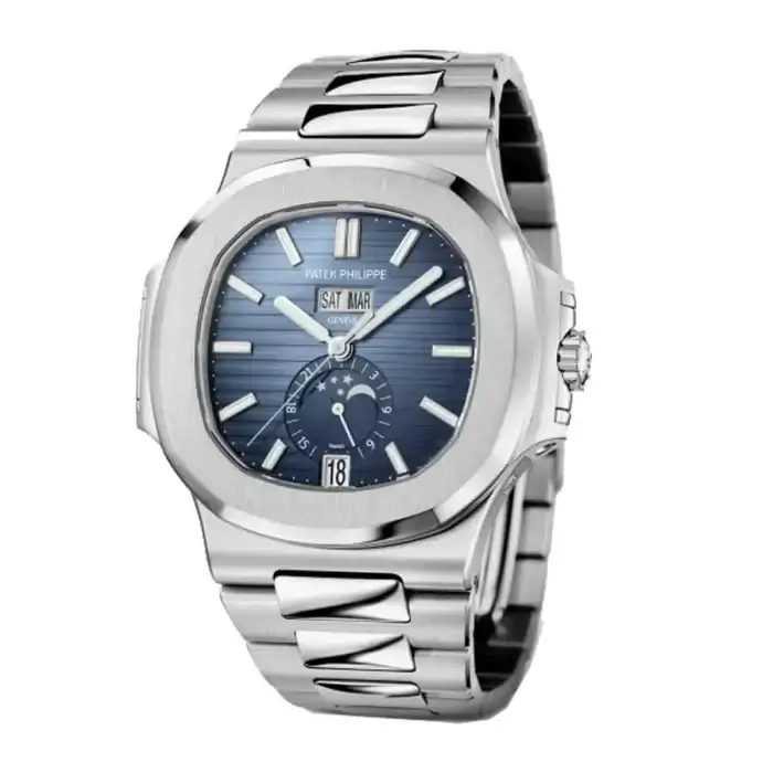 Patek Philippe Nautilus Blue Dial 5726/1A-014 Stainless Steel Wrist Watch - Image 2
