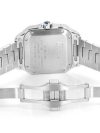Iced Out Cartier WATCH BUST DOWN SANTOS DE 40MM STEEL SILVER FULL ICED VVS MOISSANITE ROMAN DIAL - Image 4
