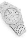 AUDEMARS PIGUT ROYAL OAK 41MM MOISSANITE DIAMOND SLIVER WATCH - Image 2