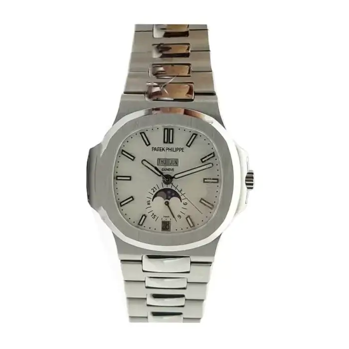 Patek Philippe Nautilus Moonphase Annual Calendar Stainless Steel 5726/1A-010 White Dial