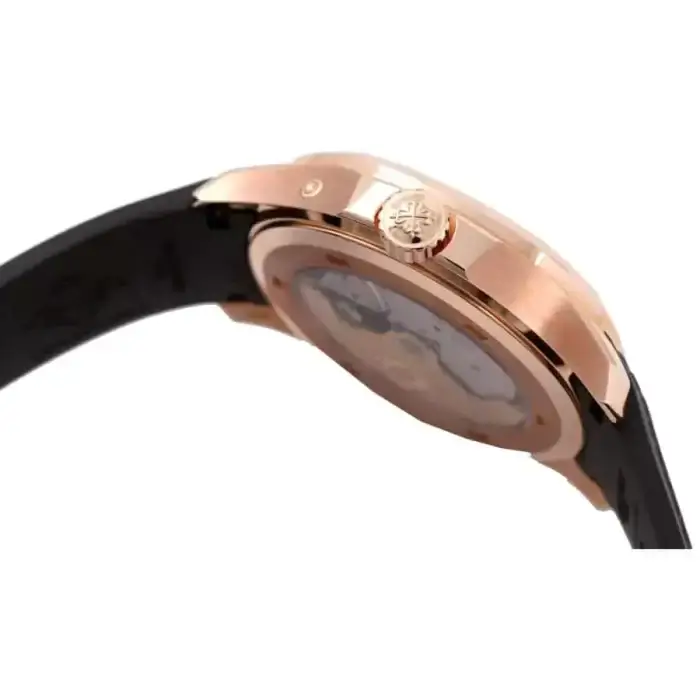 Patek Aquanaut Rose Gold Travel Time Brown Dial Composite Men's Watch 5164R-001 - Image 4