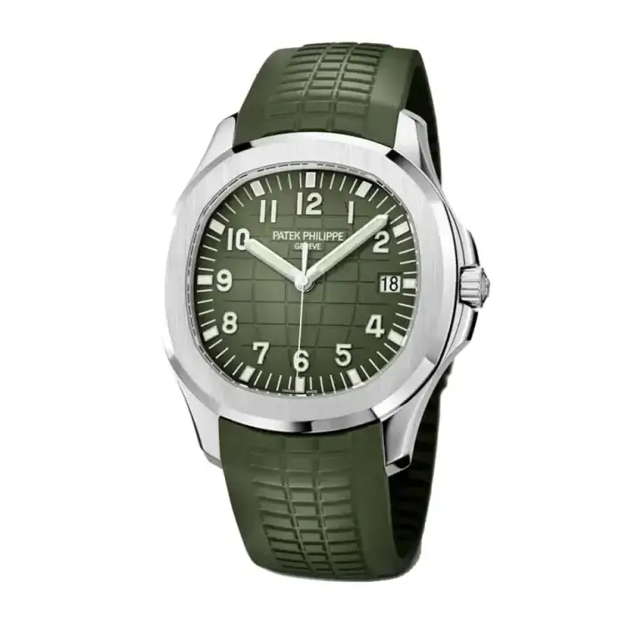 Patek Philippe Aquanaut Green Dial Rubber Strap Men's Watch 5168G-010 - Image 2