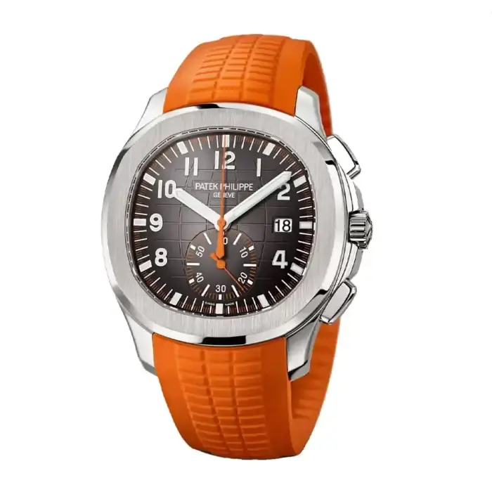 Patek Philippe Orange watch | Aquanaut Chronograph 5968A-001 Steel - Image 3