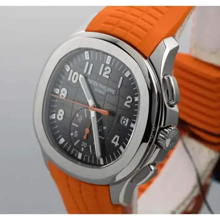 Patek Philippe Orange watch | Aquanaut Chronograph 5968A-001 Steel - Image 4