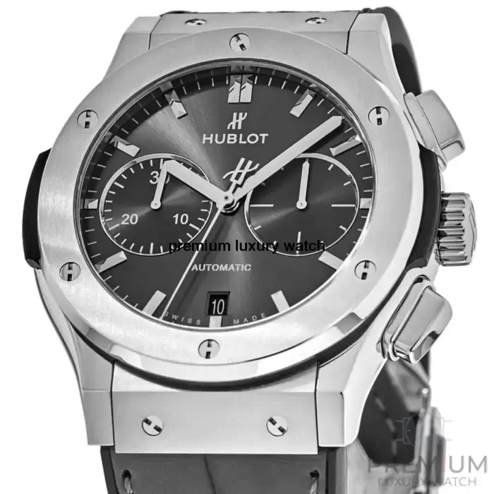 Hublot Classic Fusion 45mm Titanium Chronograph Racing Gray  Wrist Men’s Watch - Image 4