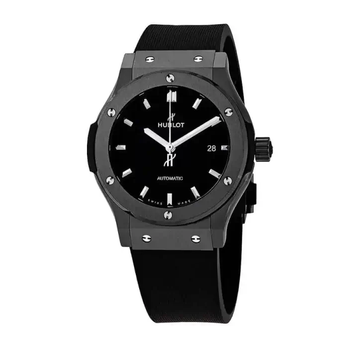 Hublot Classic Fusion Black Dial Automatic 42 mm Men's with Black Rubber Watch - Image 2