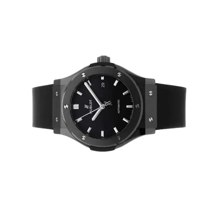 Hublot Classic Fusion Black Dial Automatic 42 mm Men's with Black Rubber Watch - Image 3
