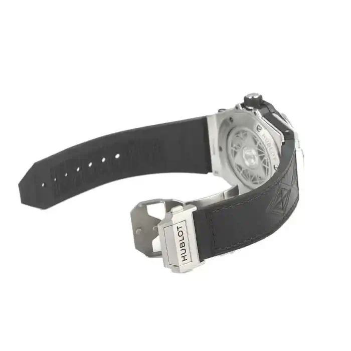 Hublot Big Bang Black Sang Bleu Steel Pave 45mm Iced Out Wrist Men's Watch - Image 3