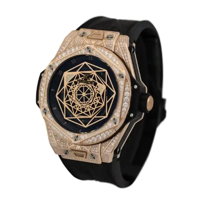 Hublot Big Bang Rose Gold Diamond Watch - Image 2
