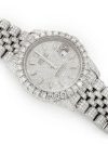 ROLEX DATEJUST 36MM SILVER AUTOMATIC STAINLESS STEEL FULL ICED MOISSANITE WATCH 17.00CT - Image 2