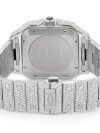 ICED OUT Iced Out Cartier WATCH 40MM STEEL FULL MOISSANITE RED ROMAN DIAL - Image 3