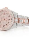 DIAMOND WATCH ICED OUT ROLEX DATEJUST 41MM TWO TONE HEBREW DIAL AUTOMATIC STAINLESS STEEL MOISSANITE 21.20CT - Image 3