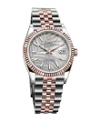 Rolex Datejust Silver Palm Motif Dial Jubilee Bracelet Replica - Image 2