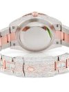 DIAMOND WATCH ICED OUT ROLEX DATEJUST 41MM TWO TONE HEBREW DIAL AUTOMATIC STAINLESS STEEL MOISSANITE 21.20CT - Image 2