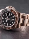 Rolex GMT Master 2 Rose Gold 40MM Black Dial & Brown/Black Ceramic Bezel Oyster Bracelet 126715CHNR - Image 3