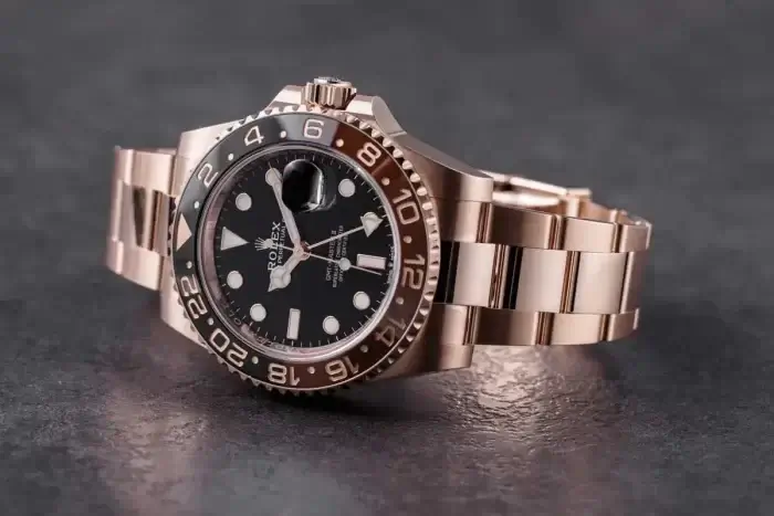 Rolex GMT Master 2 Rose Gold 40MM Black Dial & Brown/Black Ceramic Bezel Oyster Bracelet 126715CHNR - Image 3